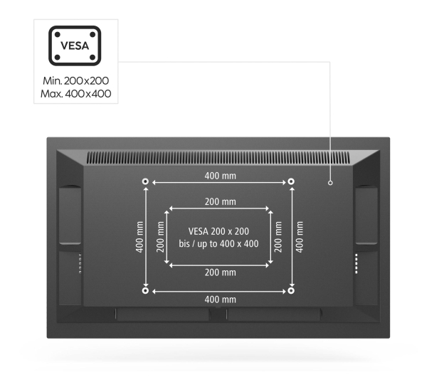 Hama Uchwyt Sufitowy do TV VESA 400x400 obrotowy regulacja 65" - 1516991 - zdjęcie 4